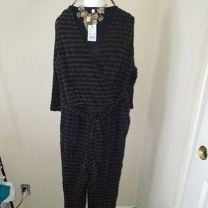 Black and Gold Jumpsuit